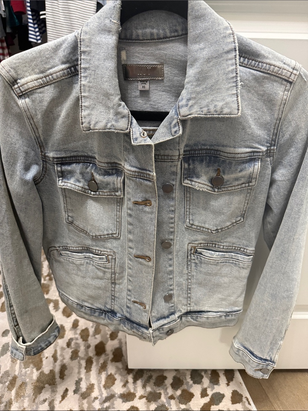 Kut from the Kloth Light Wash Denim Jacket